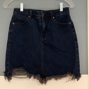 GOOD AMERICAN Jean Skirt